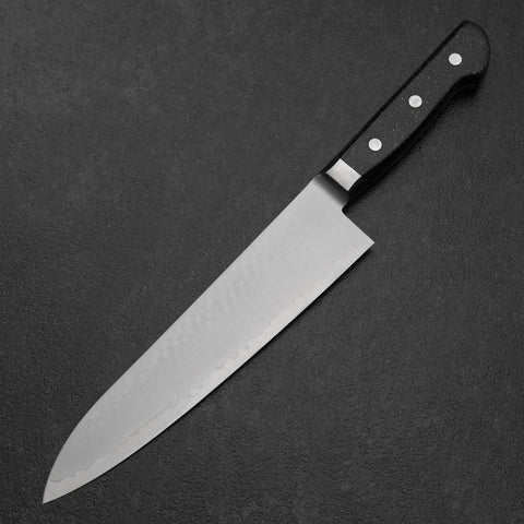 Gyuto VG-5 Tsuchime Schwarzer Marmor Griff 210mm-[Musashi]-[Japan-Küchenmesser]
