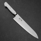 Gyuto VG-5 Tsuchime Weißer Marmor Griff 210mm-[Musashi]-[Japan-Küchenmesser]