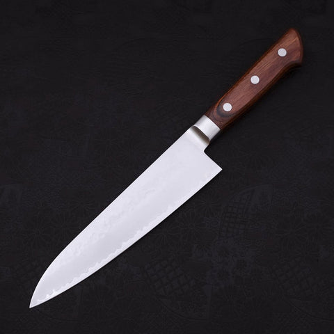 Gyuto VG-5 Tsuchime Western Handle 180mm (7”)-[Musashi]-[Japanese-Kitchen-Knives]