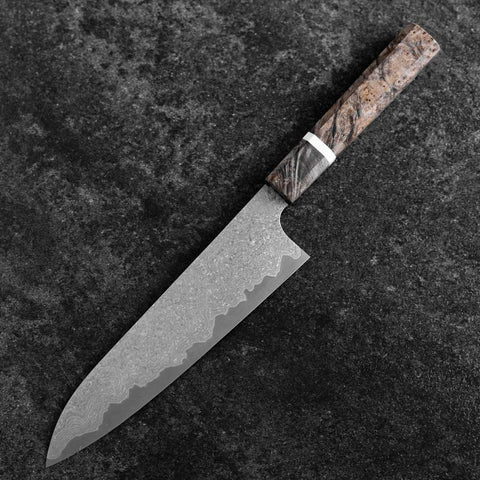 Gyuto VG-XEOS Damast Ahornholz Griff 200mm-[Musashi]-[Japan-Küchenmesser]