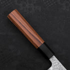 Gyuto White Steel #1 Edelstahlummantelung Tsuchime Büffelhorn und Teakholz Griff 180mm-[Musashi]-[Japan-Küchenmesser]