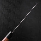 Gyuto White Steel #1 Edelstahlummantelung Tsuchime Walnussholz Griff 240mm-[Musashi]-[Japan-Küchenmesser]