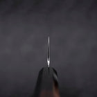 Gyuto White Steel #1 Kagami Sui-Honyaki Büffelhorn und Ebenholz Griff mit Scheide 210mm-[Musashi]-[Japan-Küchenmesser]