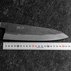 Gyuto White Steel #1 Kurouchi Tsuchime Buffalo Ebony Handle 210mm (8.3”)-[Musashi]-[Japan-Küchenmesser]