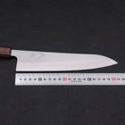 Gyuto White Steel #1 Poliert Lila Urushi Griff 210mm-[Musashi]-[Japan-Küchenmesser]
