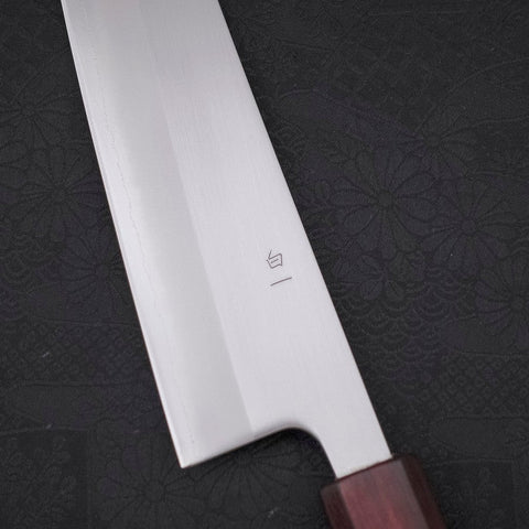 Gyuto White Steel #1, Poliert Urushi Griff in Lila, 210mm-[Musashi]-[Japan-Küchenmesser]