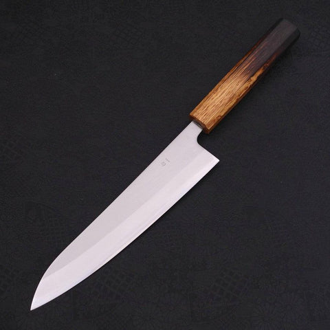 Gyuto White Steel #1 Poliert Yaki Urushi Griff 210mm-[Musashi]-[Japan-Küchenmesser]