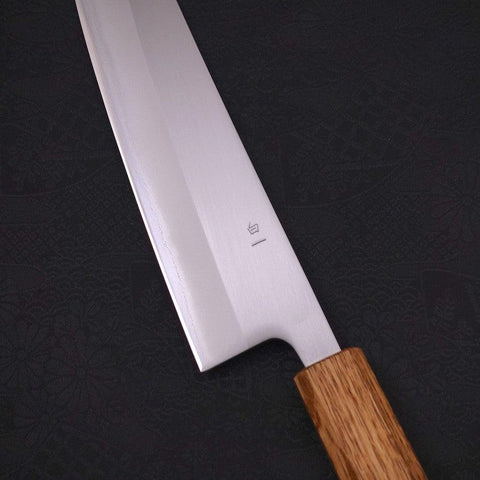 Gyuto White Steel #1 Poliert Yaki Urushi Griff 210mm-[Musashi]-[Japan-Küchenmesser]