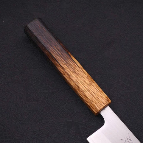 Gyuto White Steel #1 Poliert Yaki Urushi Griff 210mm-[Musashi]-[Japan-Küchenmesser]
