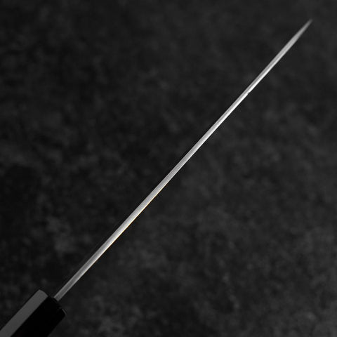 Gyuto White Steel #2 Chokin Kasumi Pagode Sakura Büffelhorn und Ebenholz Griff 210mm-[Musashi]-[Japan-Küchenmesser]
