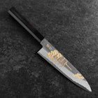 Gyuto White Steel #2 Chokin Kasumi Pagode Sakura Büffelhorn und Ebenholz Griff 210mm-[Musashi]-[Japan-Küchenmesser]