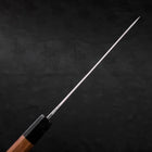 Gyuto White Steel #2 Edelstahlummantelung Kurouchi Büffelhorn und Teakholz Griff 210mm-[Musashi]-[Japan-Küchenmesser]