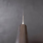 Gyuto White Steel #2 Edelstahlummantelung Kurouchi Ebenholz Griff 180mm-[Musashi]-[Japan-Küchenmesser]
