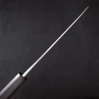 Gyuto White Steel #2 Edelstahlummantelung Kurouchi Ebenholz Griff 180mm-[Musashi]-[Japan-Küchenmesser]