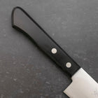 Gyuto White Steel #2 Edelstahlummantelung Poliert Schwarzer Westlicher Griff 180mm-[Musashi]-[Japan-Küchenmesser]