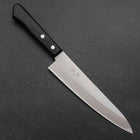 Gyuto White Steel #2 Edelstahlummantelung Poliert Schwarzer Westlicher Griff 180mm-[Musashi]-[Japan-Küchenmesser]