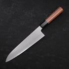 Gyuto White Steel #2 Kasumi Büffelhorn und Teakholz Griff 210mm-[Musashi]-[Japan-Küchenmesser]