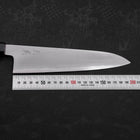 Gyuto White Steel #2 Kasumi Büffelhorn und Teakholz Griff 210mm-[Musashi]-[Japan-Küchenmesser]