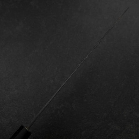 Gyuto White Steel #2 Kurouchi Büffelhorn und Magnolienholz Griff 240mm-[Musashi]-[Japan-Küchenmesser]