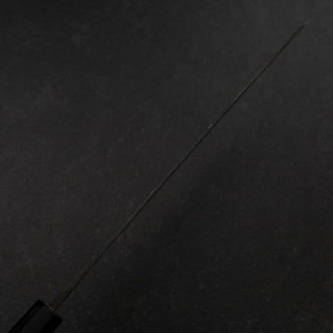 Gyuto White Steel #2 Kurouchi Büffelhorn und Magnolienholz Griff 240mm（größere Breite）-[Musashi]-[Japan-Küchenmesser]