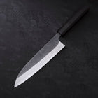 Gyuto White Steel #2 Kurouchi Stainless Clad Chokin Dragon Buffalo Ebony Handle 190mm (7.5”)-[Musashi]-[Japan-Küchenmesser]