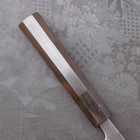 Gyuto White Steel #2 Kurouchi Stainless Clad Chokin Dragon Buffalo Ebony Handle 190mm (7.5”)-[Musashi]-[Japan-Küchenmesser]