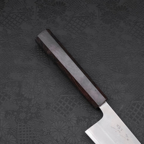 Gyuto White Steel #2 Nashiji Ebenholz Griff 210mm-[Musashi]-[Japan-Küchenmesser]