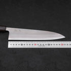 Gyuto White Steel #2 Nashiji Ebenholz Griff 210mm-[Musashi]-[Japan-Küchenmesser]