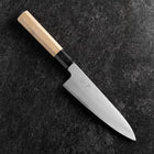 Gyuto White Steel #2 Poliert Büffelhorn und Magnolienholz Griff 165mm-[Musashi]-[Japan-Küchenmesser]