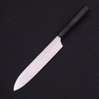 Gyuto White Steel #2 Super Poliert Büffelhorn und Ebenholz Griff 190mm-[Musashi]-[Japan-Küchenmesser]