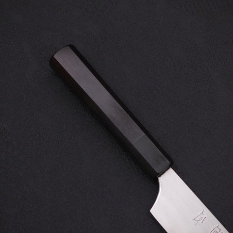Gyuto White Steel #2 Super Poliert Büffelhorn und Ebenholz Griff 190mm-[Musashi]-[Japan-Küchenmesser]