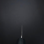 Gyuto White Steel #2 Tsuchime Dunkelblauer Urushi Griff 180mm-[Musashi]-[Japan-Küchenmesser]