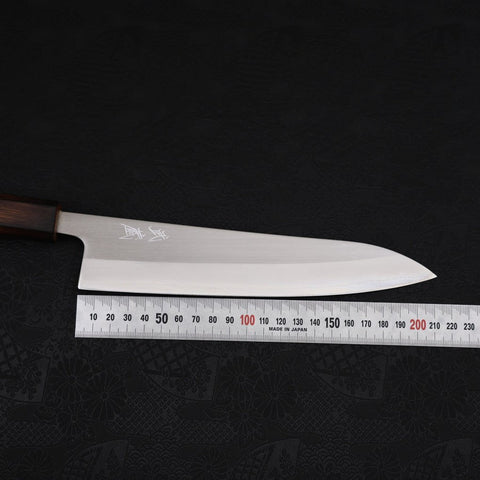 Gyuto White Steel #1 Polished Sumi Urushi Handle 210mm