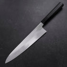 Gyuto White Steel #3 Kagami Honyaki Büffelhorn und Ebenholz Griff 240mm-[Musashi]-[Japan-Küchenmesser]