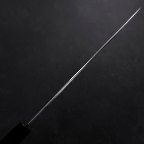 Gyuto White Steel #3 Kagami Honyaki Büffelhorn und Ebenholz Griff 240mm-[Musashi]-[Japan-Küchenmesser]