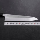 Gyuto White Steel #3 Kagami Honyaki Büffelhorn und Ebenholz Griff 240mm-[Musashi]-[Japan-Küchenmesser]