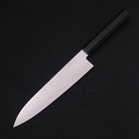 Gyuto ZA-18 Damascus Buffalo Ebony Handle 210mm-[Musashi]-[Japan-Küchenmesser]