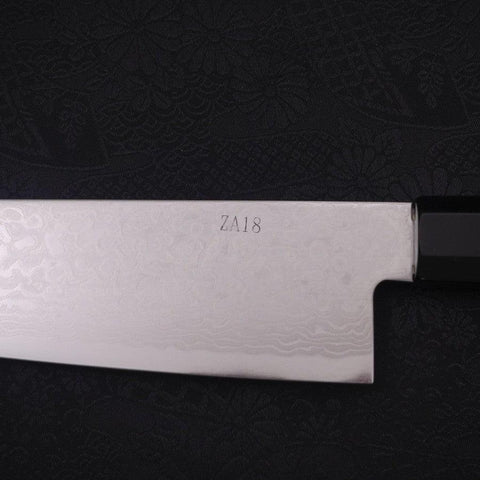 Gyuto ZA-18, Damast Büffelhorn und Ebenholz Griff, 210mm-[Musashi]-[Japan-Küchenmesser]