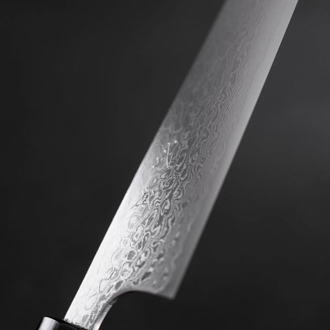 Gyuto ZA-18 Damast Büffelhorn und Magnolienholz Griff 210mm-[Musashi]-[Japan-Küchenmesser]
