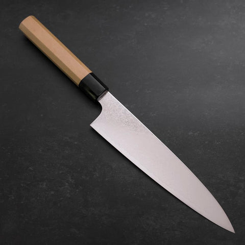 Gyuto ZA-18 Damast Büffelhorn und Magnolienholz Griff 210mm-[Musashi]-[Japan-Küchenmesser]