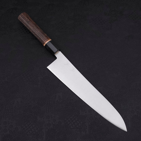 Gyuto ZDP-189, Poliert Büffelhorn und Kastanie Griff, 240mm-[Musashi]-[Japan-Küchenmesser]