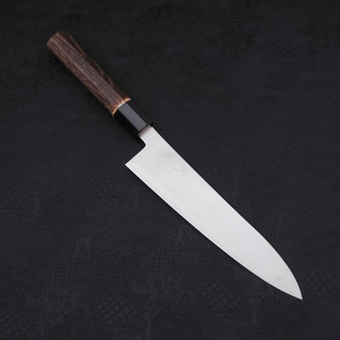 Gyuto ZDP-189 Poliert Büffelhorn und Kastanienholz Griff 210mm-[Musashi]-[Japan-Küchenmesser]