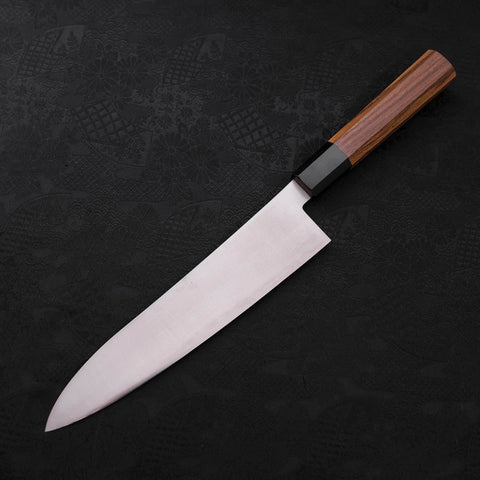 Gyuto ZDP-189 Poliert Büffelhorn und Teakholz Griff 210mm-[Musashi]-[Japan-Küchenmesser]
