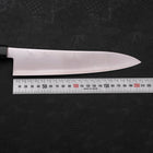 Gyuto ZDP-189 Poliert Büffelhorn und Teakholz Griff 210mm-[Musashi]-[Japan-Küchenmesser]