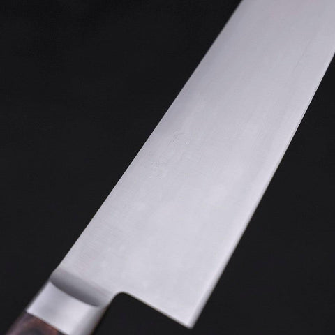 Gyuto knife AUS-8, Poliiert Westlicher Mahagoni Griff, 210mm-[Musashi]-[Japan-Küchenmesser]