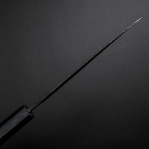 Ajikiri Blue Steel #2 Kurouchi Dunkelblauer Urushi Griff 145mm
