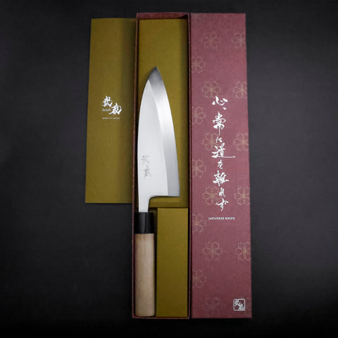 Deba White Steel #2 Kasumi Kirschholz Griff 180mm
