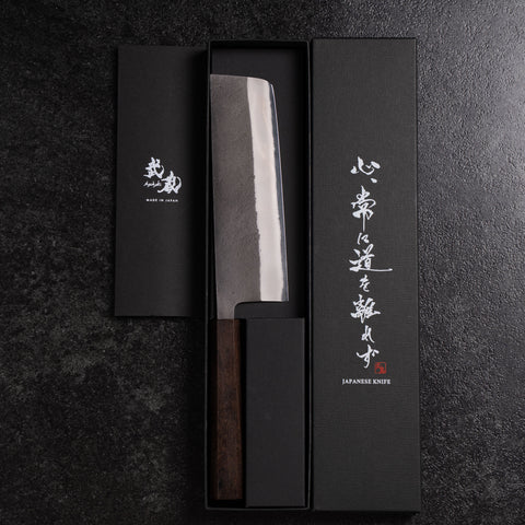 Nakiri White Steel #2 Nashiji Ebenholz Griff 165mm