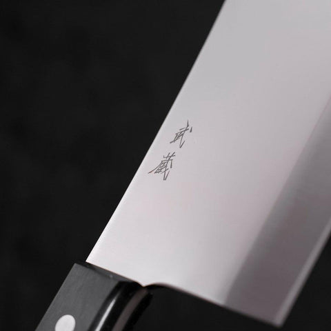 Hackmesser Molybdän Poliert Schwarzer Westlicher Griff 150mm-[Musashi]-[Japan-Küchenmesser]