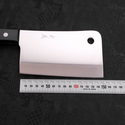 Hackmesser Molybdän Poliert Schwarzer Westlicher Griff 150mm-[Musashi]-[Japan-Küchenmesser]